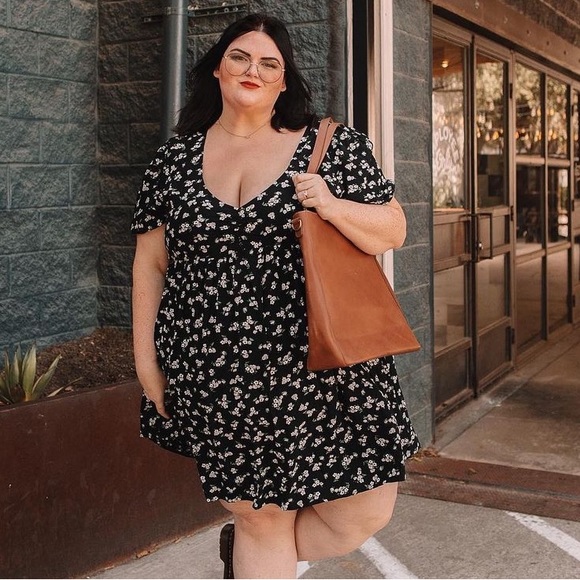 BP Flower Print Babydoll Mini Dress NWOTs - Picture 1 of 11